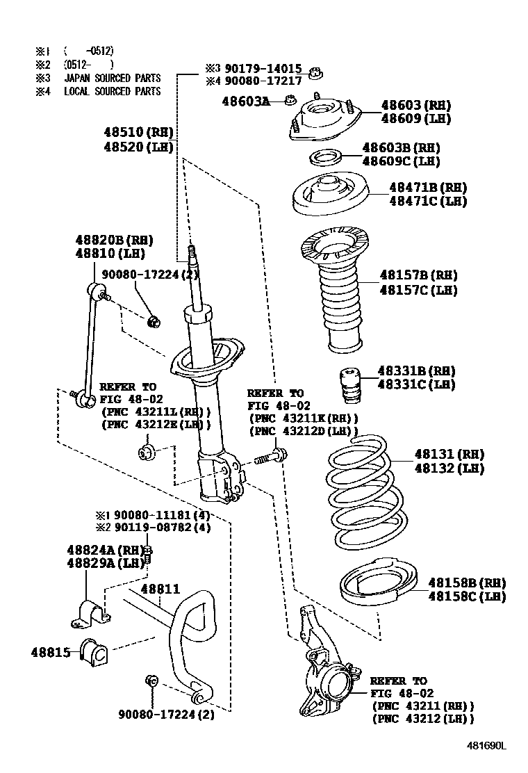 4803 — FRONT SPRING & SHOCK ABSORBER
