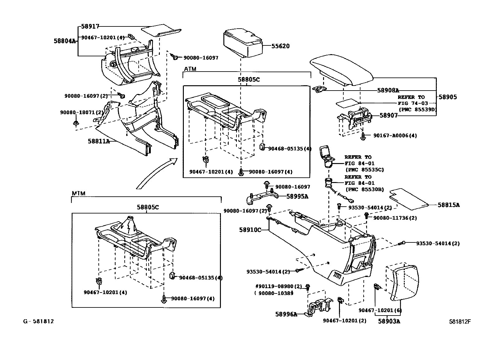 5806 — CONSOLE BOX & BRACKET