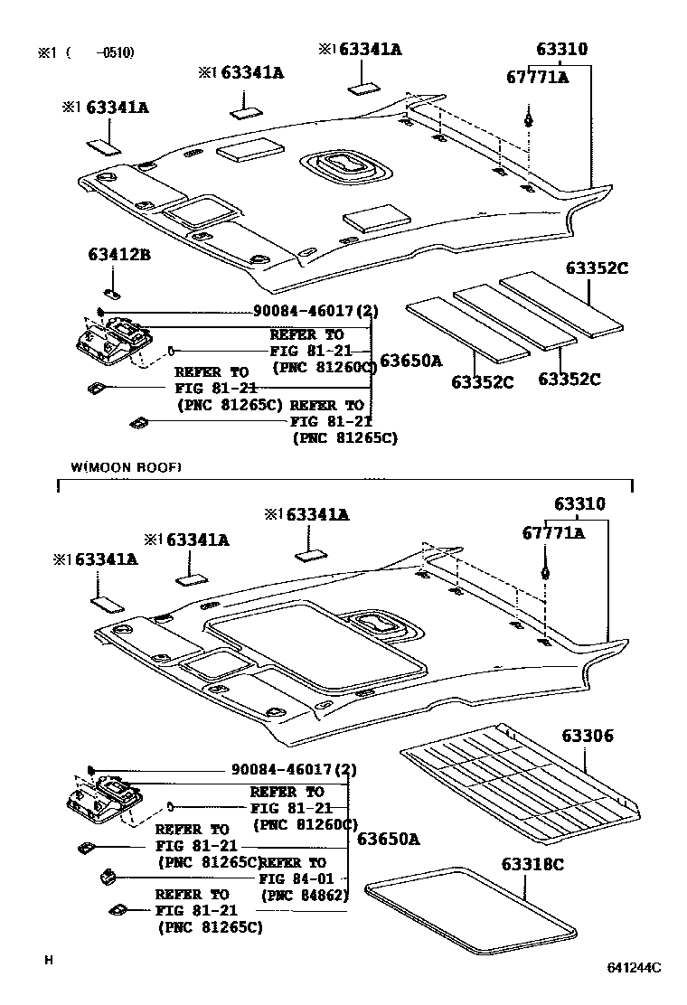 6402 — ROOF HEADLINING & SILENCER PAD
