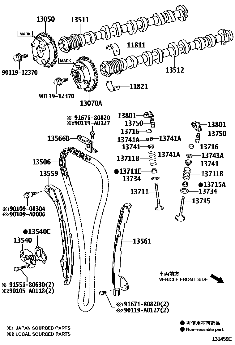 1302 — CAMSHAFT & VALVE