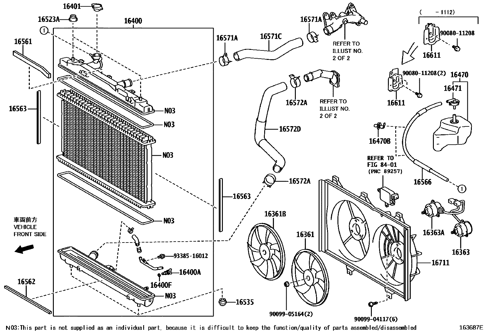 1603 — RADIATOR & WATER OUTLET