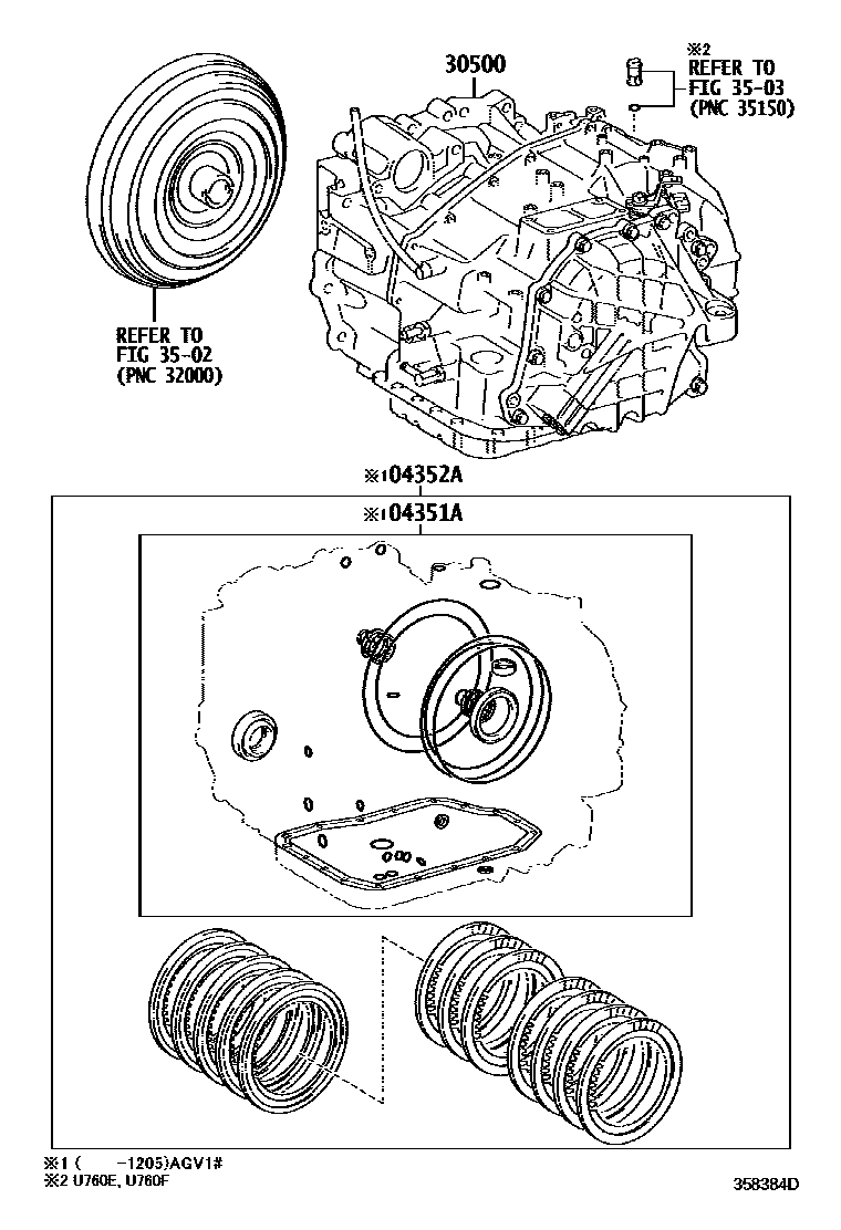 3501 — TRANSAXLE OR TRANSMISSION ASSY & GASKET KIT (ATM)