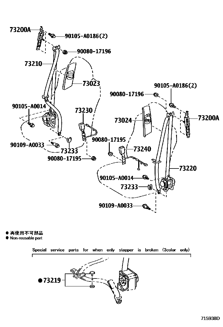 7104 — SEAT BELT & CHILD RESTRAINT SEAT
