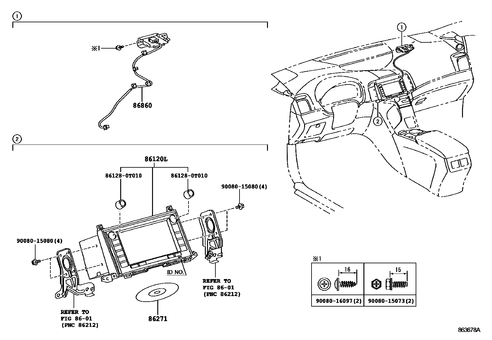 8603 — NAVIGATION & FRONT MONITOR DISPLAY