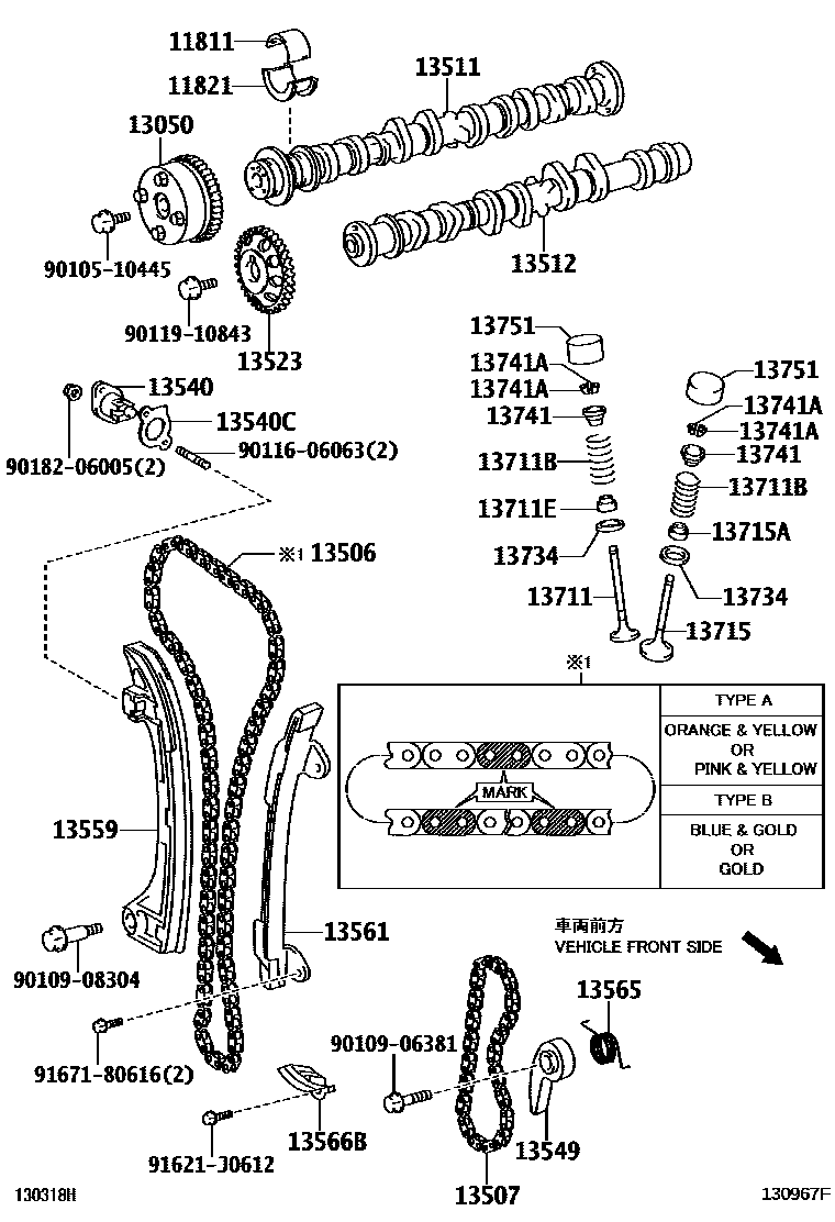 1302 — CAMSHAFT & VALVE
