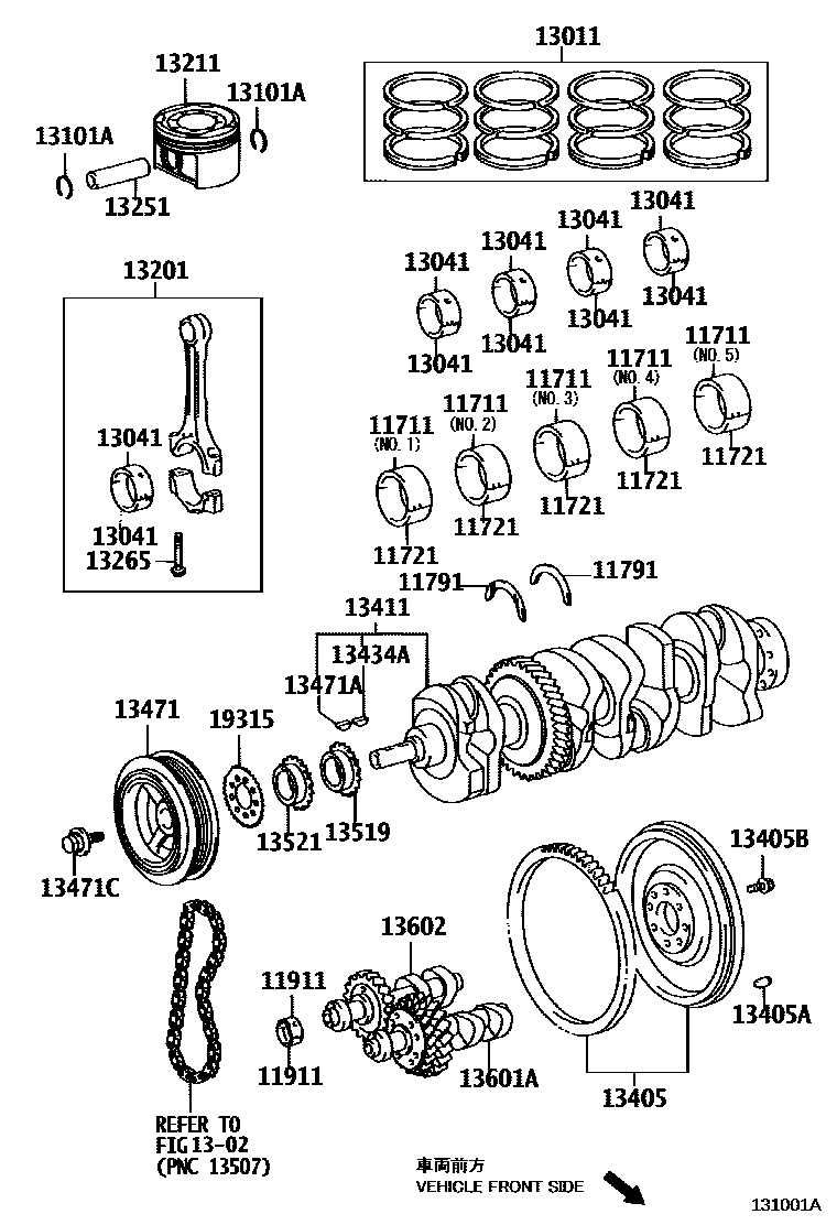 1301 — CRANKSHAFT & PISTON