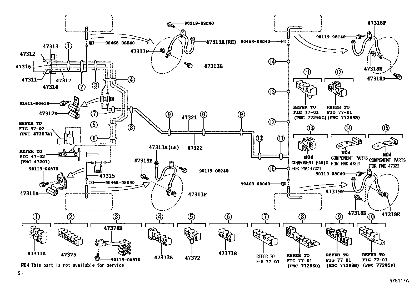 4708 — BRAKE TUBE & CLAMP