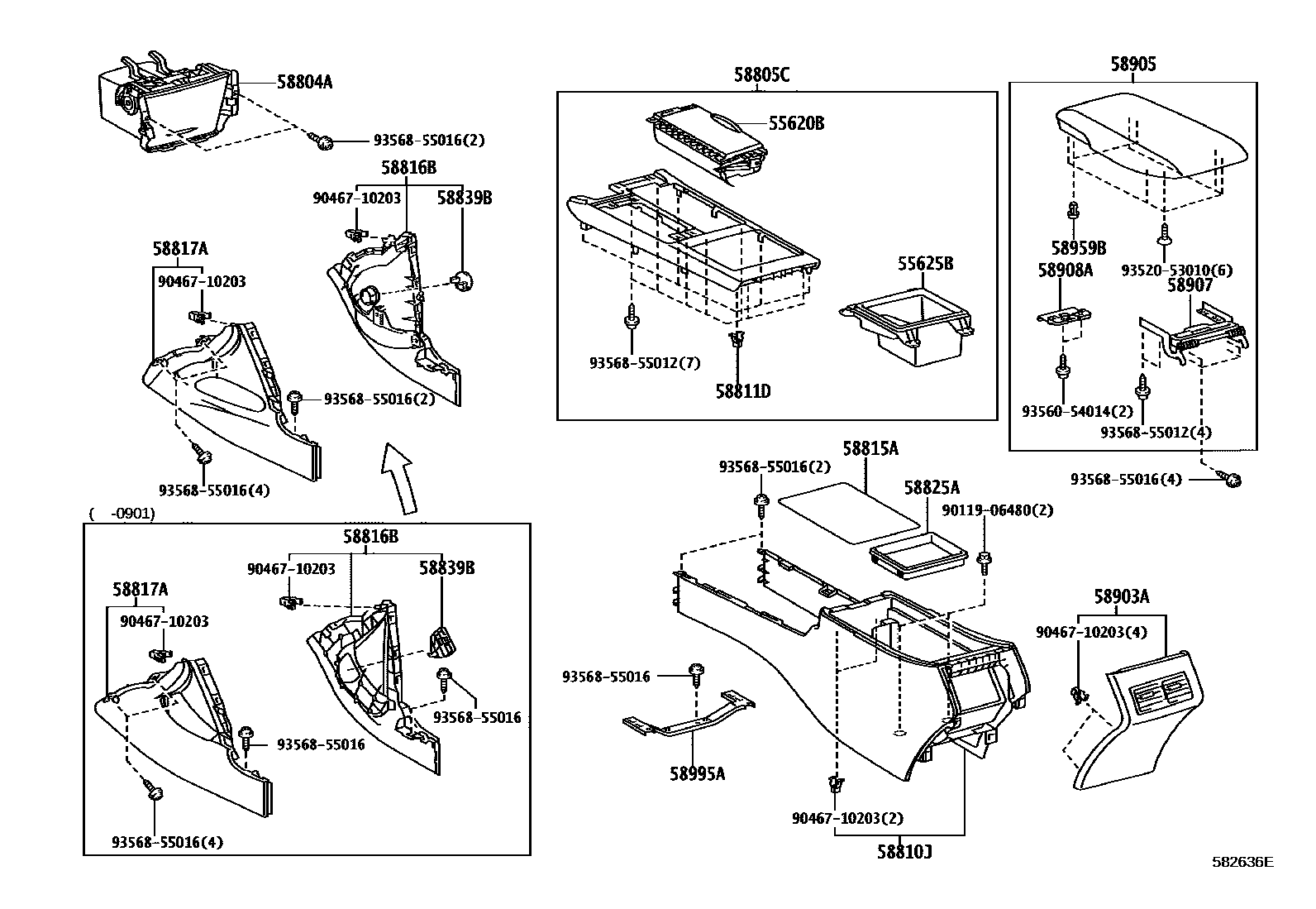 5806 — CONSOLE BOX & BRACKET