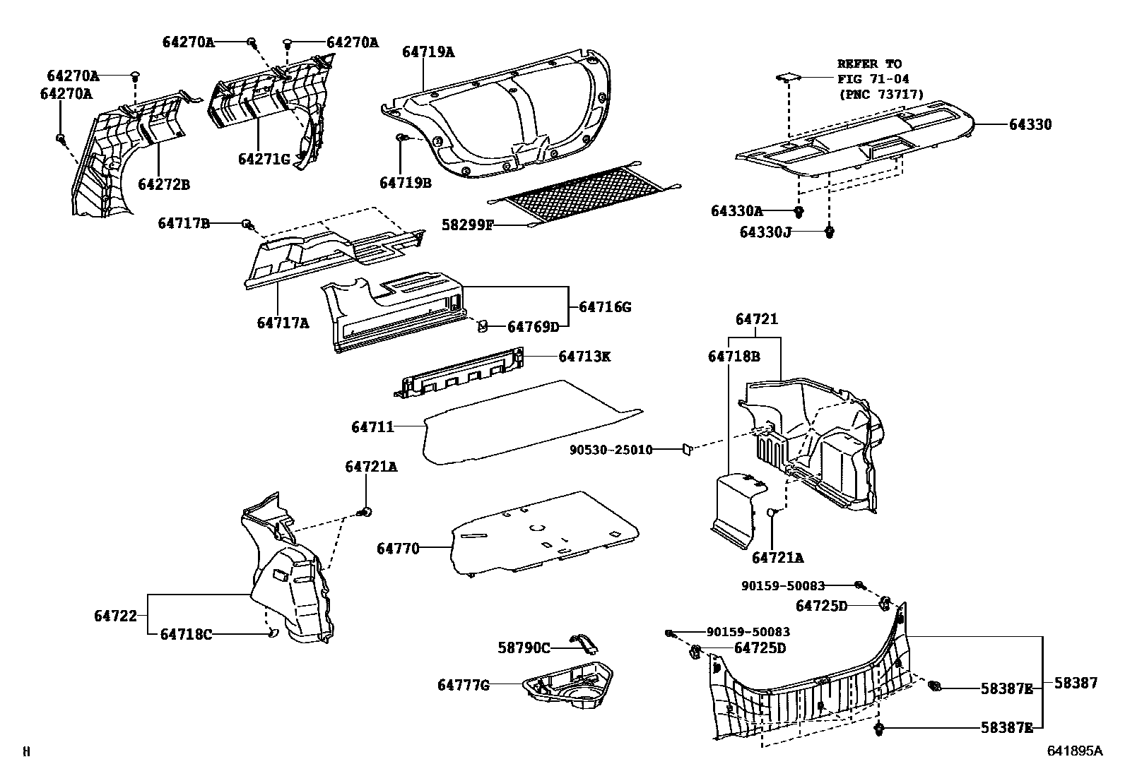 6403 — PACKAGE TRAY PANEL & LUGGAGE COMPARTMENT MAT