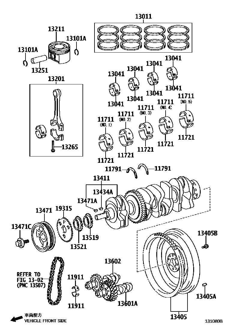 1301 — CRANKSHAFT & PISTON