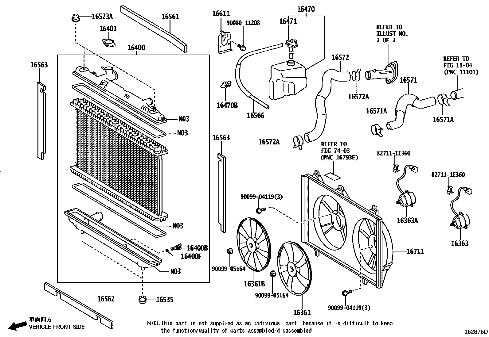1603 — RADIATOR & WATER OUTLET
