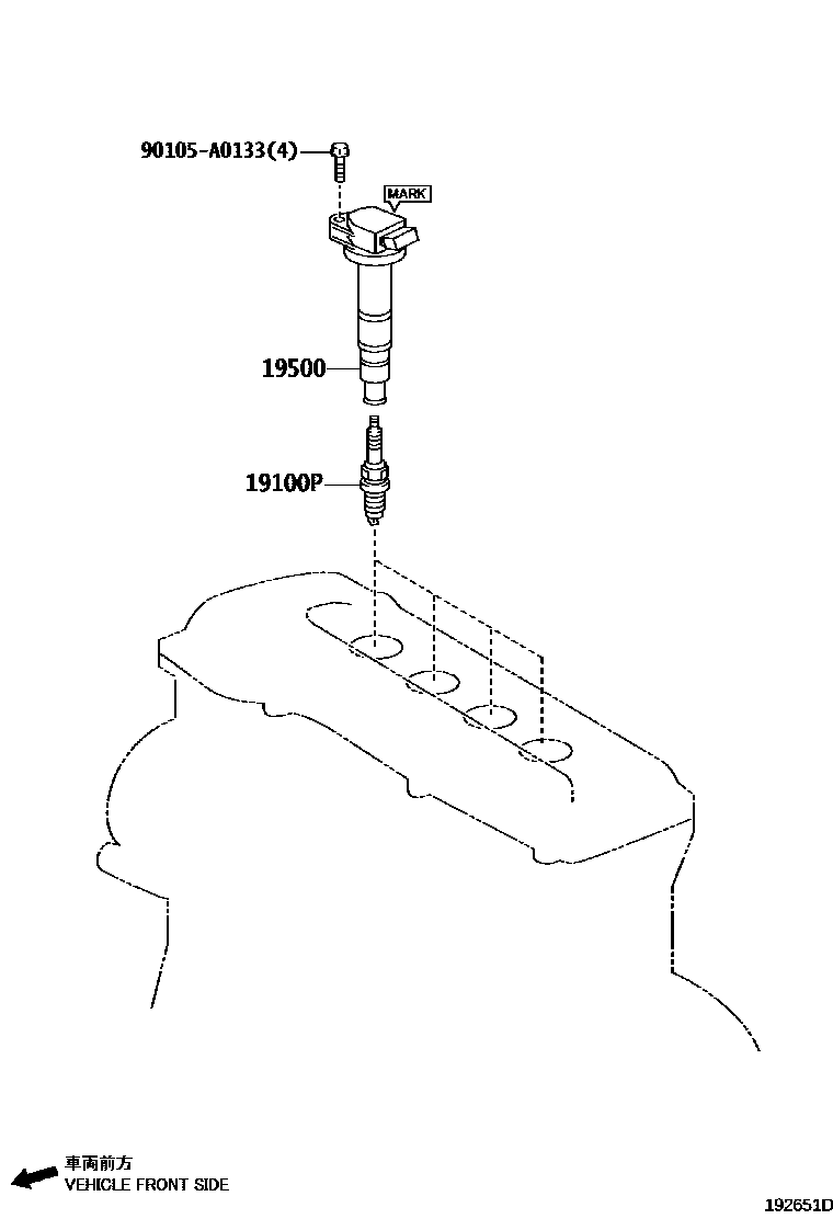 1901 — IGNITION COIL & SPARK PLUG / GLOW PLUG
