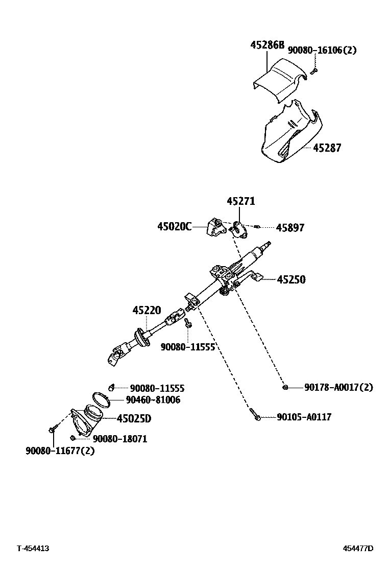 4501 — STEERING COLUMN & SHAFT