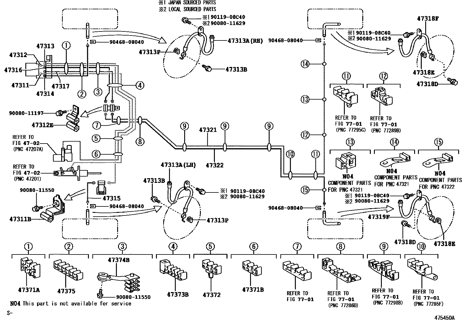 4708 — BRAKE TUBE & CLAMP
