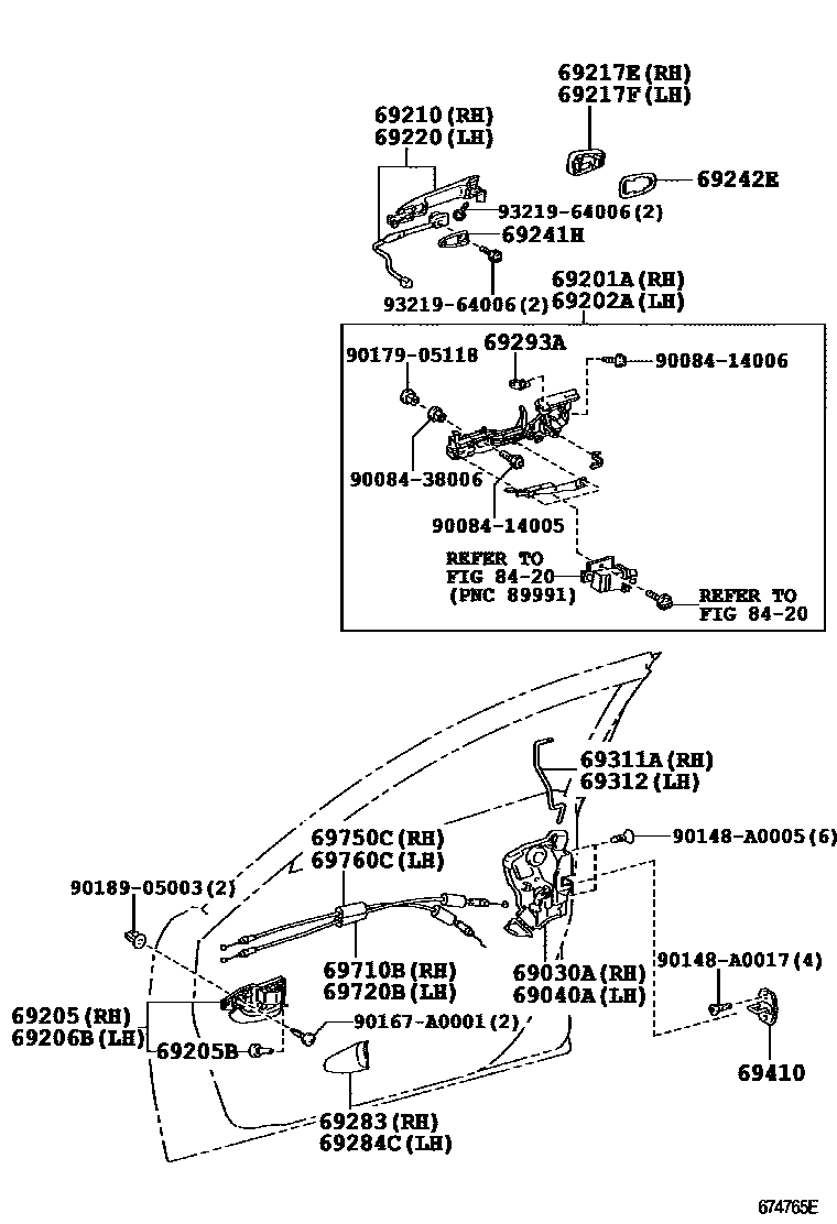 6703 — FRONT DOOR LOCK & HANDLE