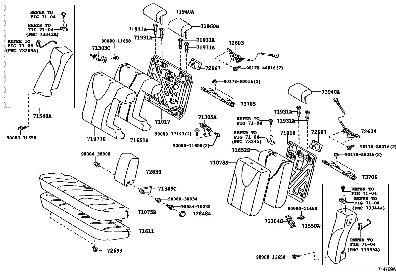 7102 — REAR SEAT & SEAT TRACK