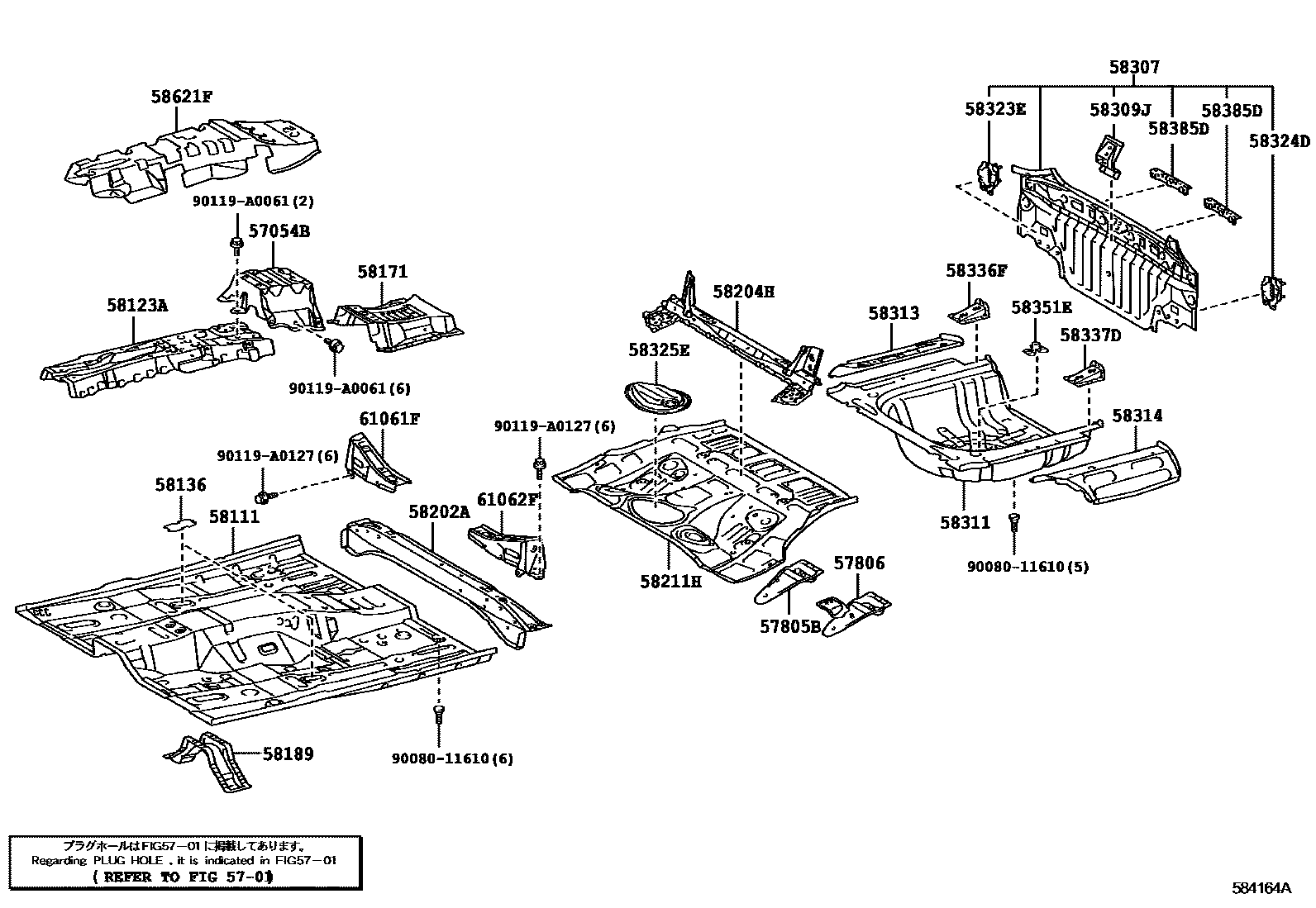 5801 — FLOOR PAN & LOWER BACK PANEL