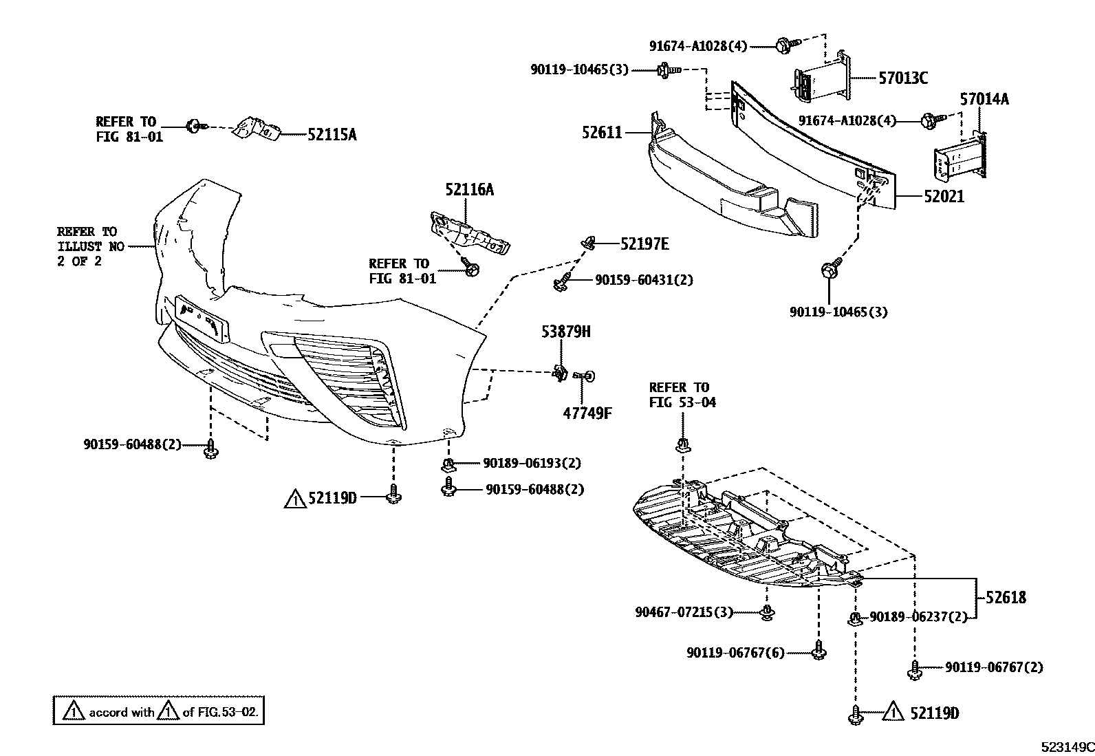 5201 — FRONT BUMPER & BUMPER STAY