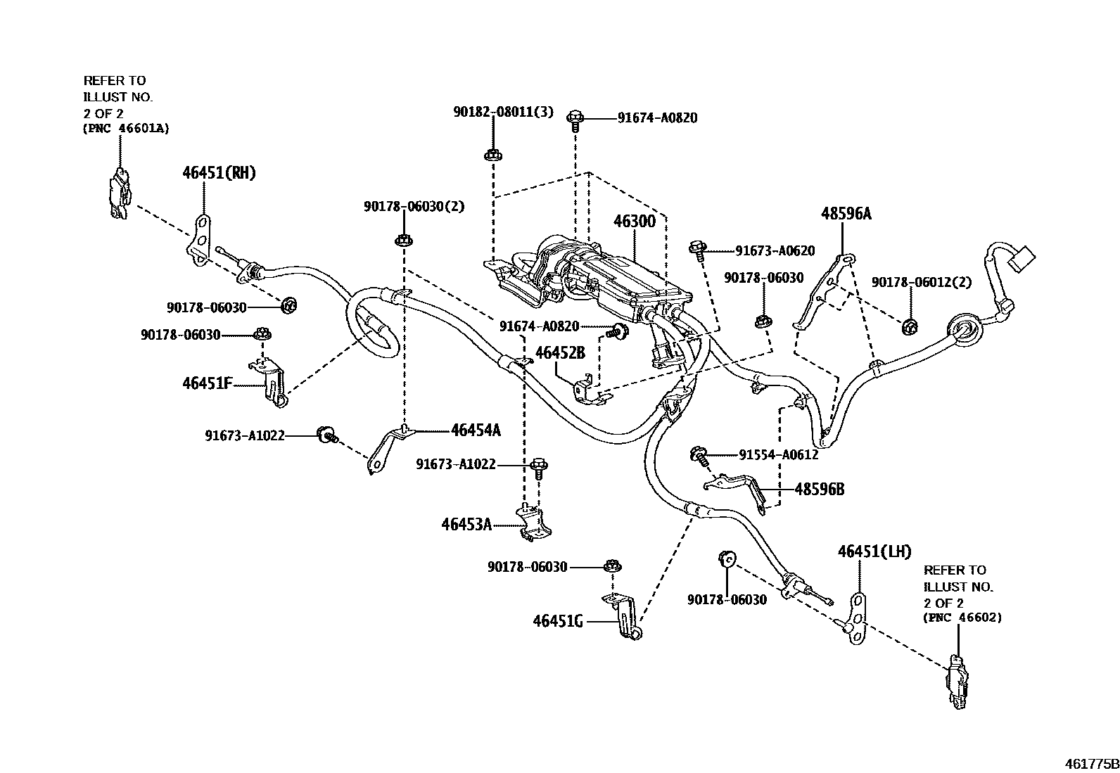 4601 — PARKING BRAKE & CABLE