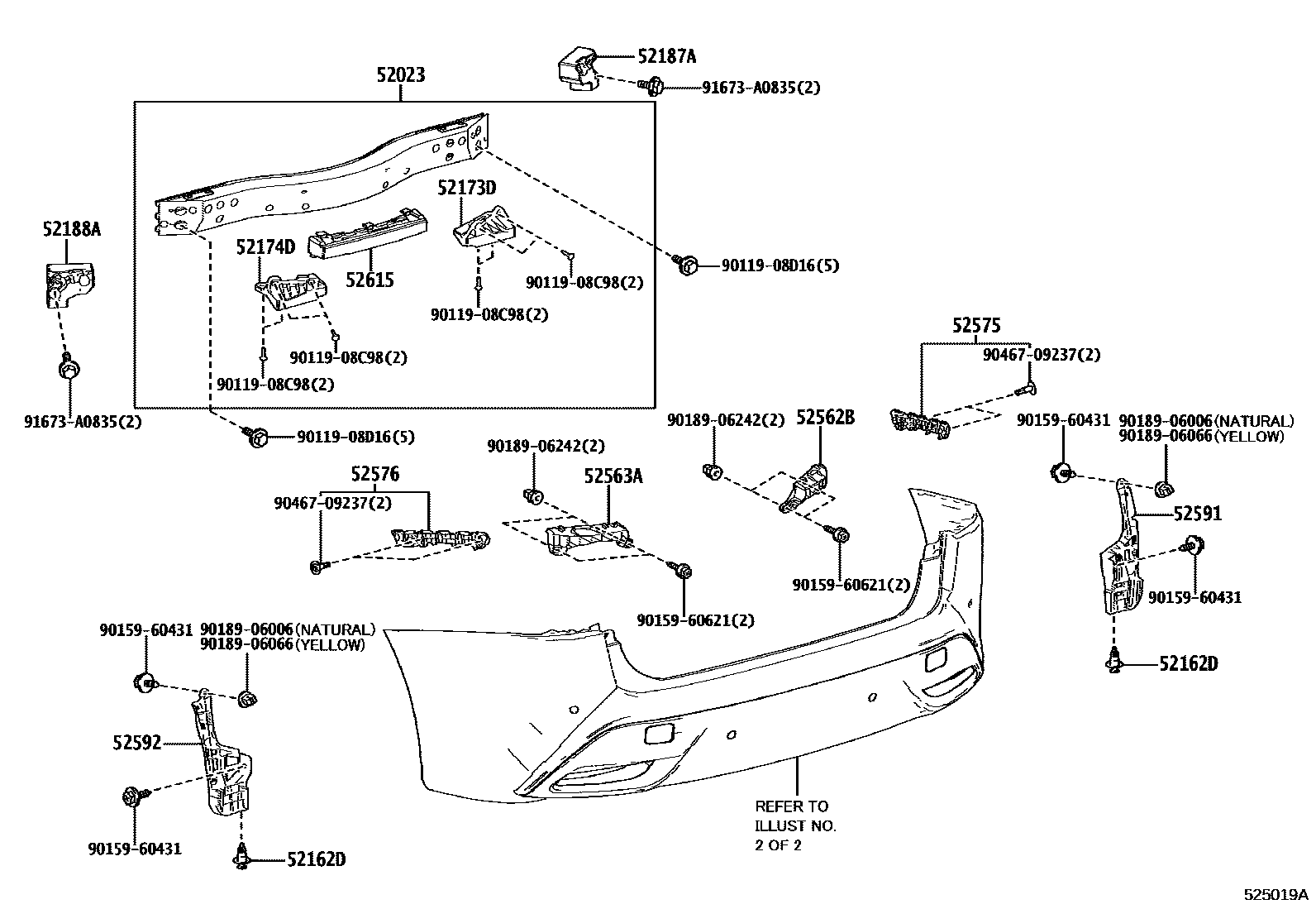 5202 — REAR BUMPER & BUMPER STAY