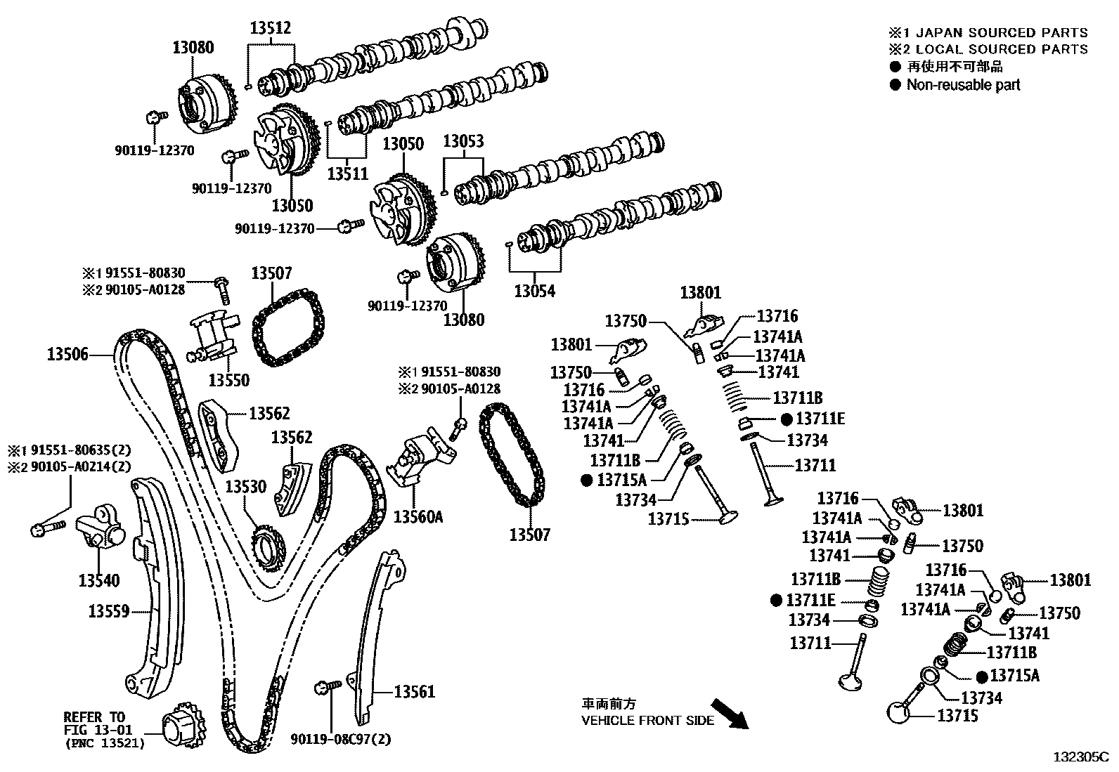 1302 — CAMSHAFT & VALVE
