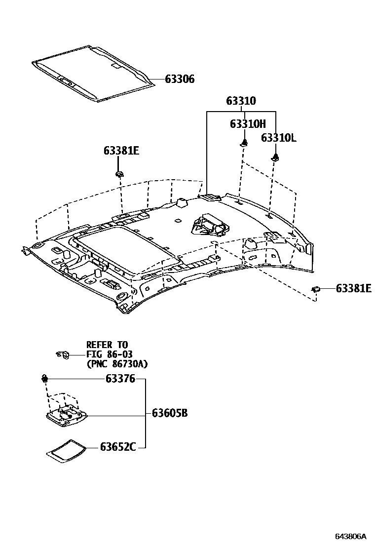 6402 — ROOF HEADLINING & SILENCER PAD