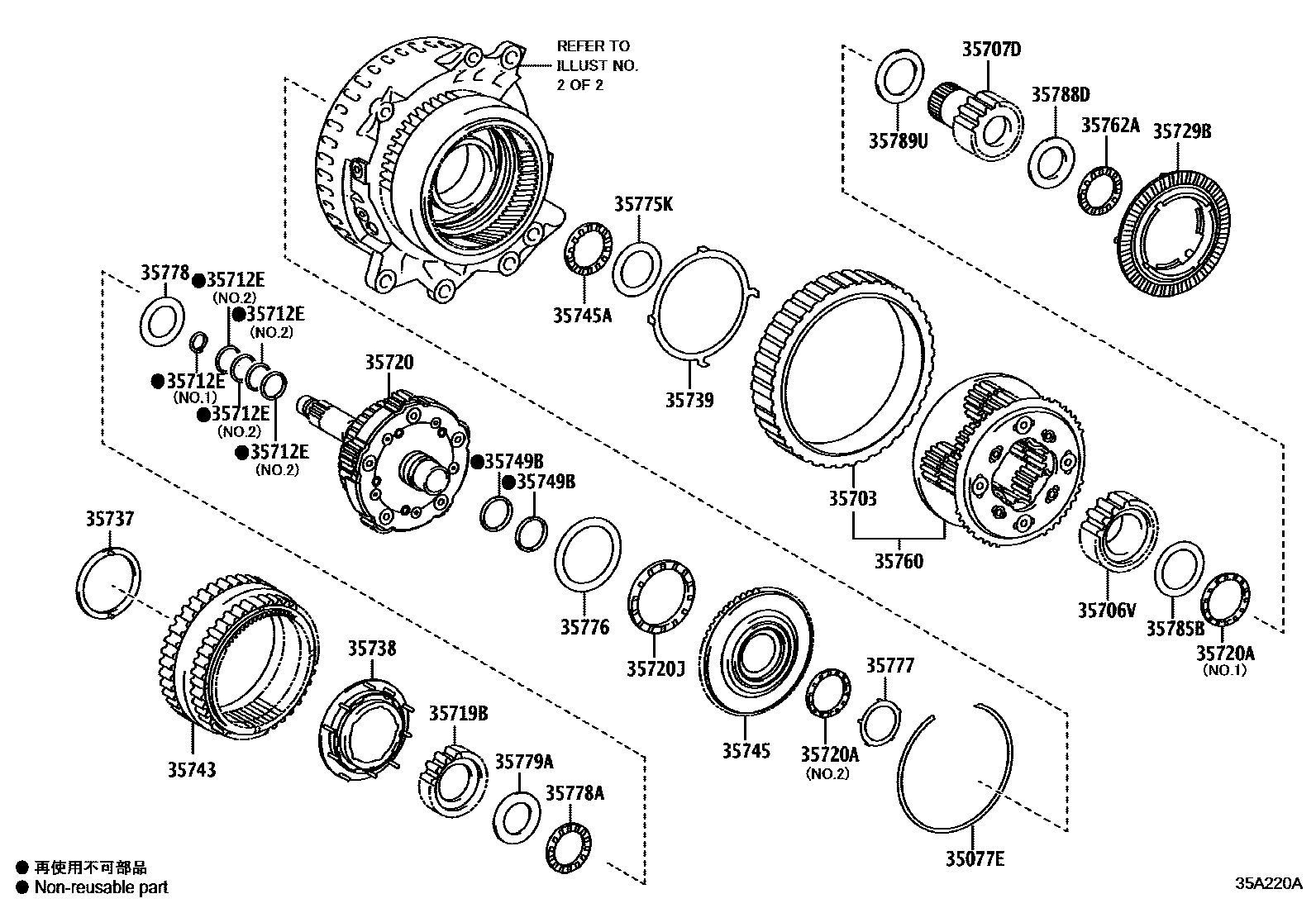 3510 — PLANETARY GEAR, REVERSE PISTON & COUNTER GEAR(ATM)