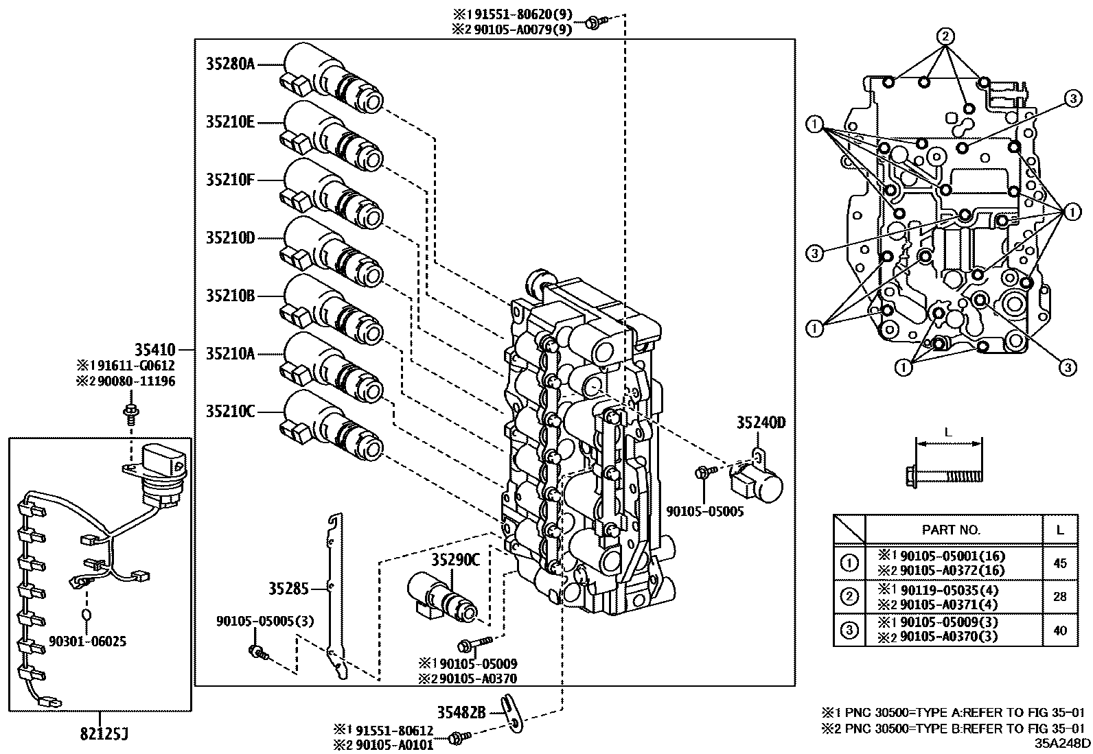 3512 — VALVE BODY & OIL STRAINER (ATM)