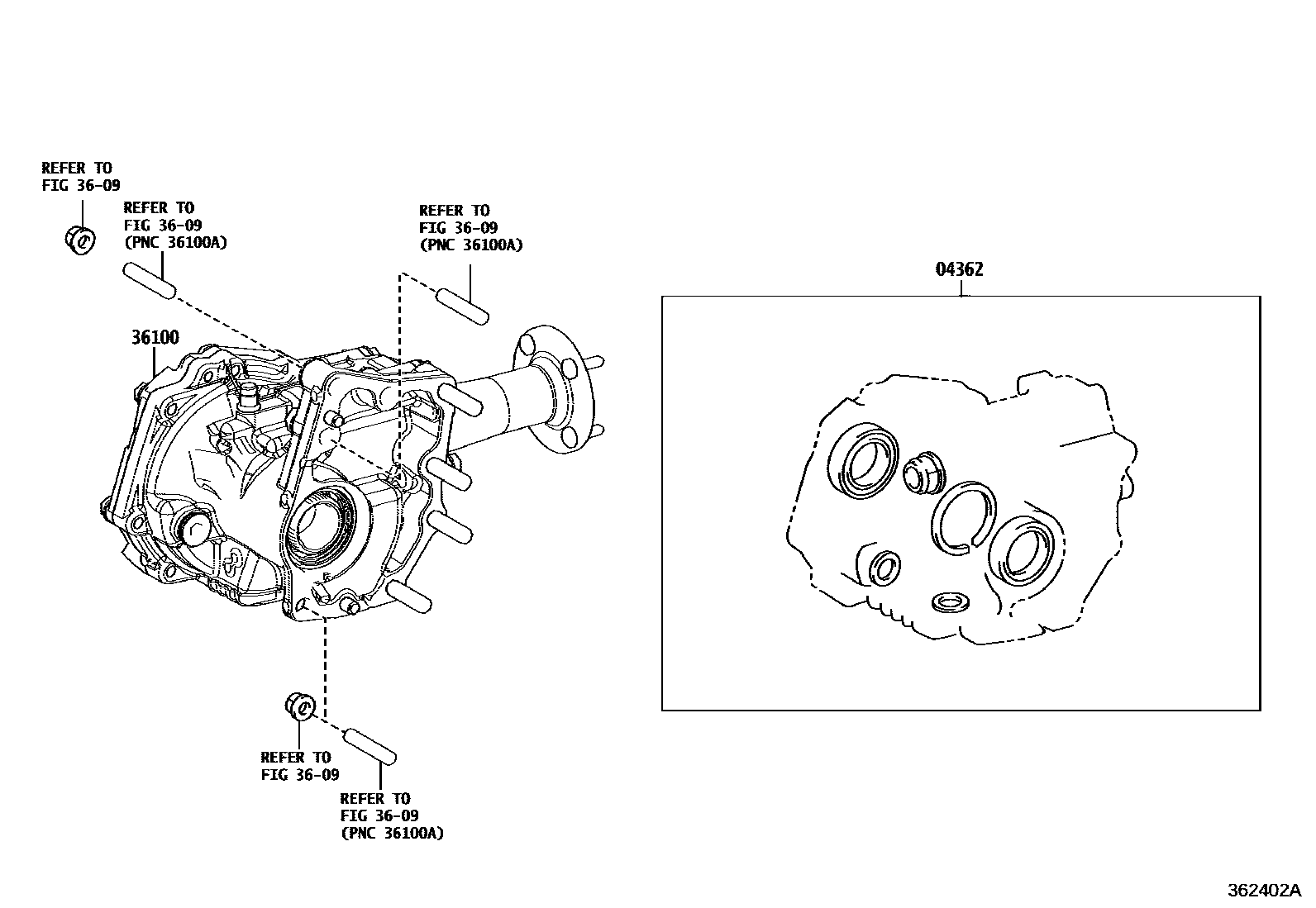 3608 — TRANSFER ASSEMBLY & GASKET KIT