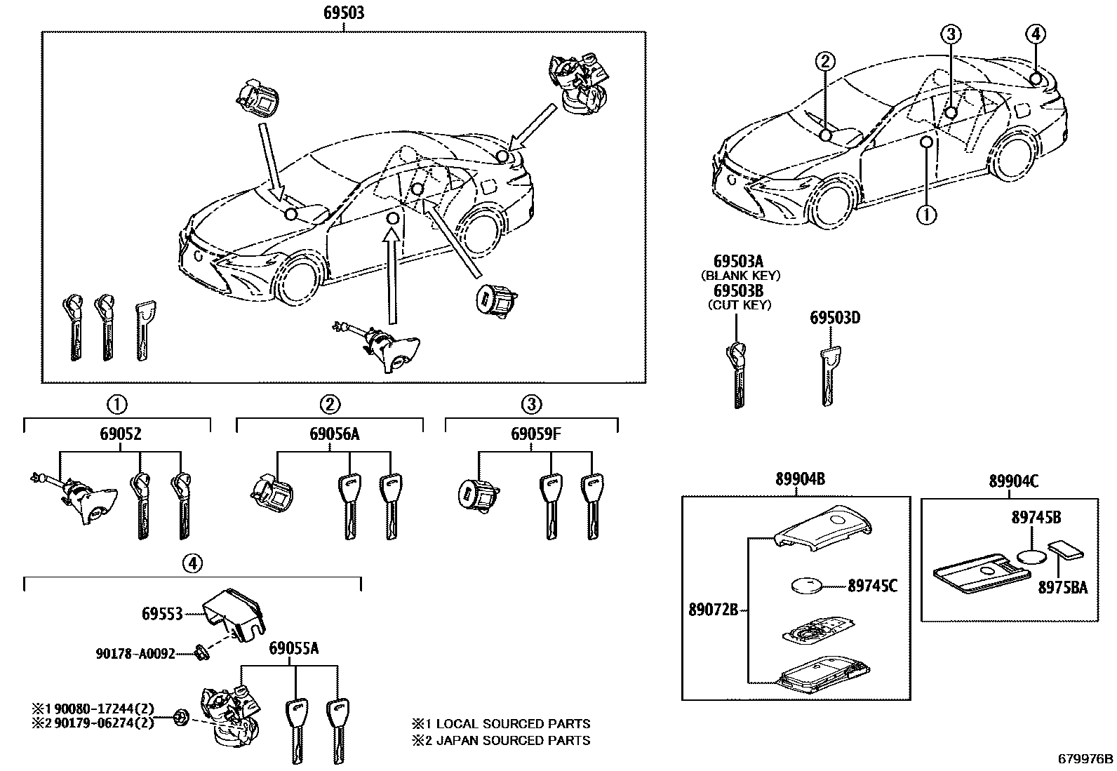 6712 — LOCK CYLINDER SET
