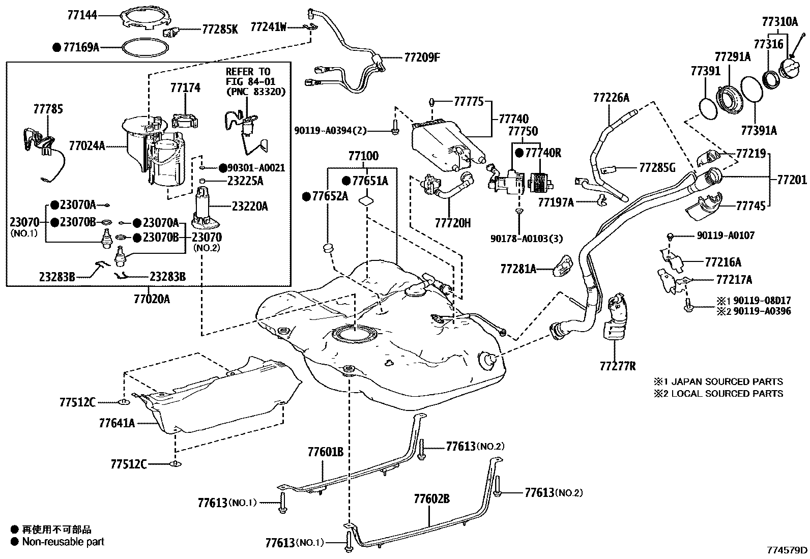 7701 — FUEL TANK & TUBE