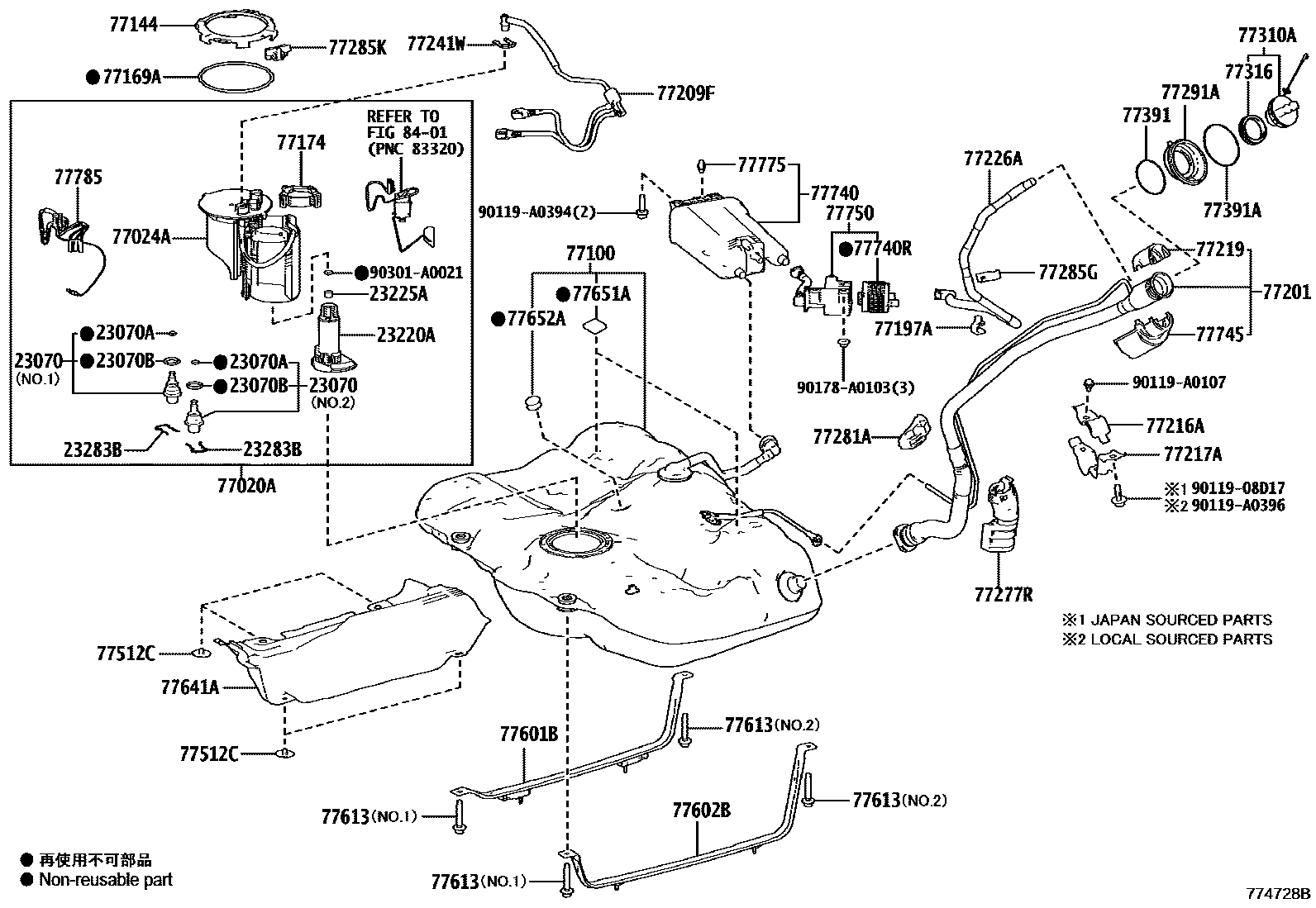 7701 — FUEL TANK & TUBE