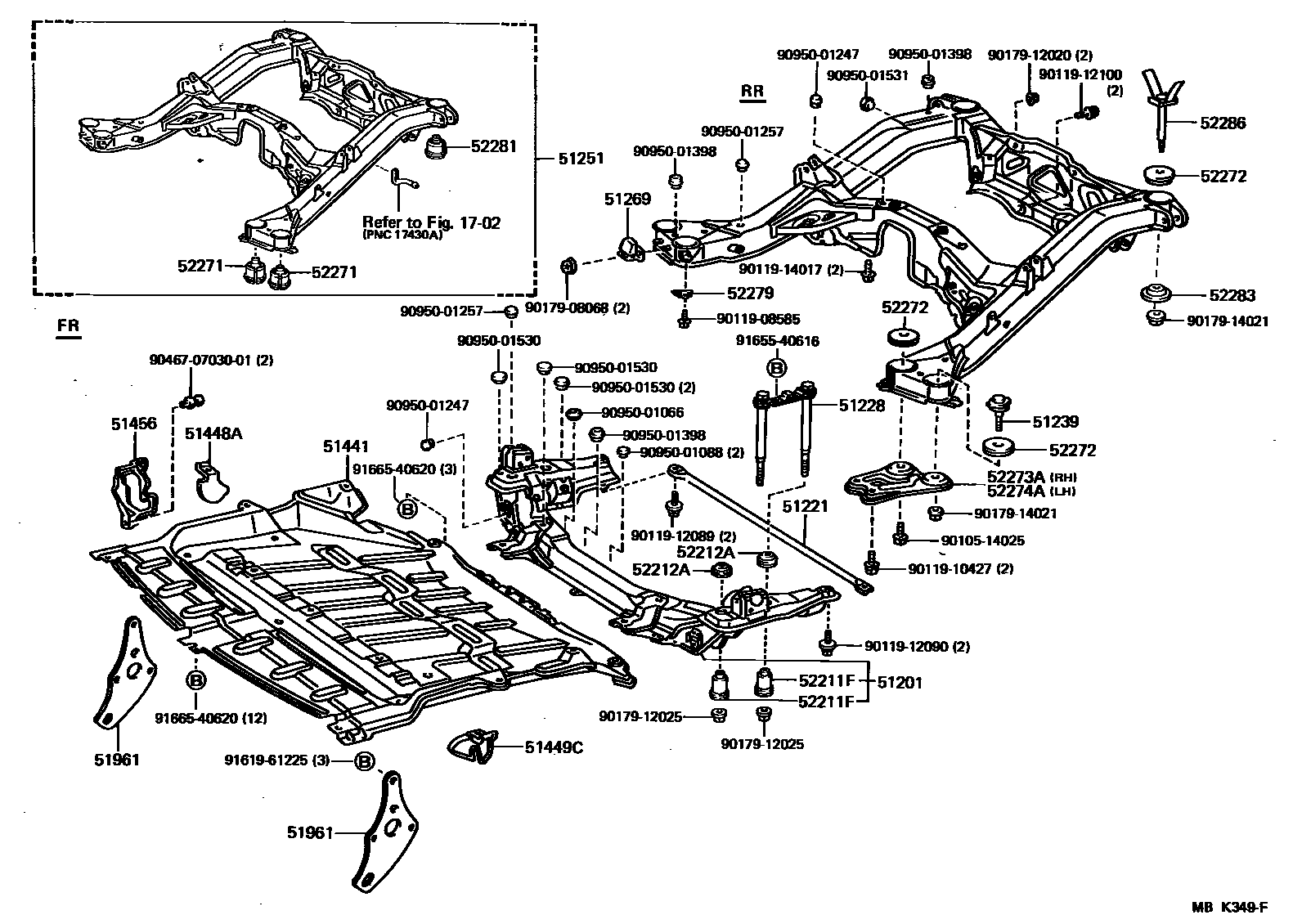 5102 — SUSPENSION CROSSMEMBER & UNDER COVER