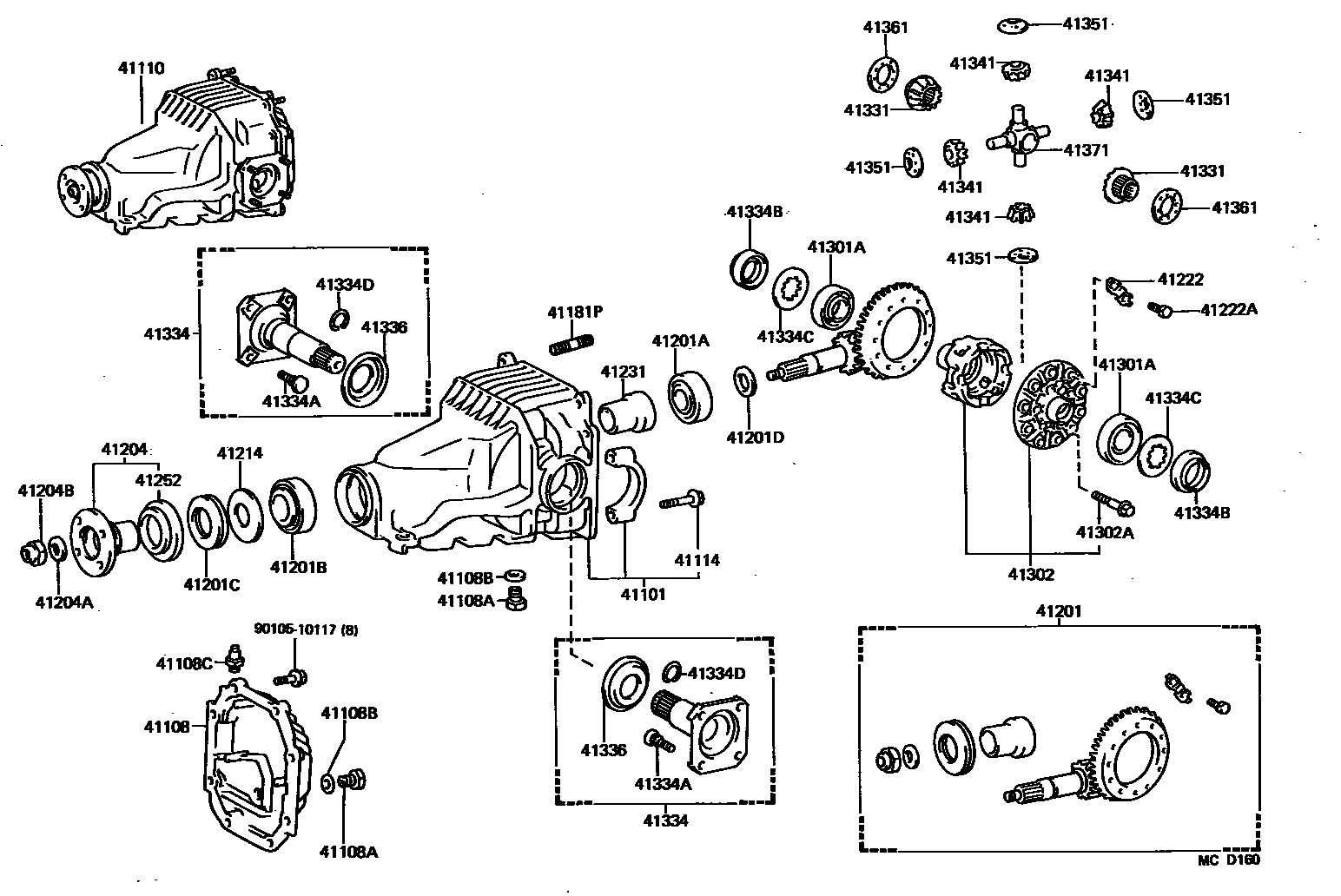 4101 — REAR AXLE HOUSING & DIFFERENTIAL