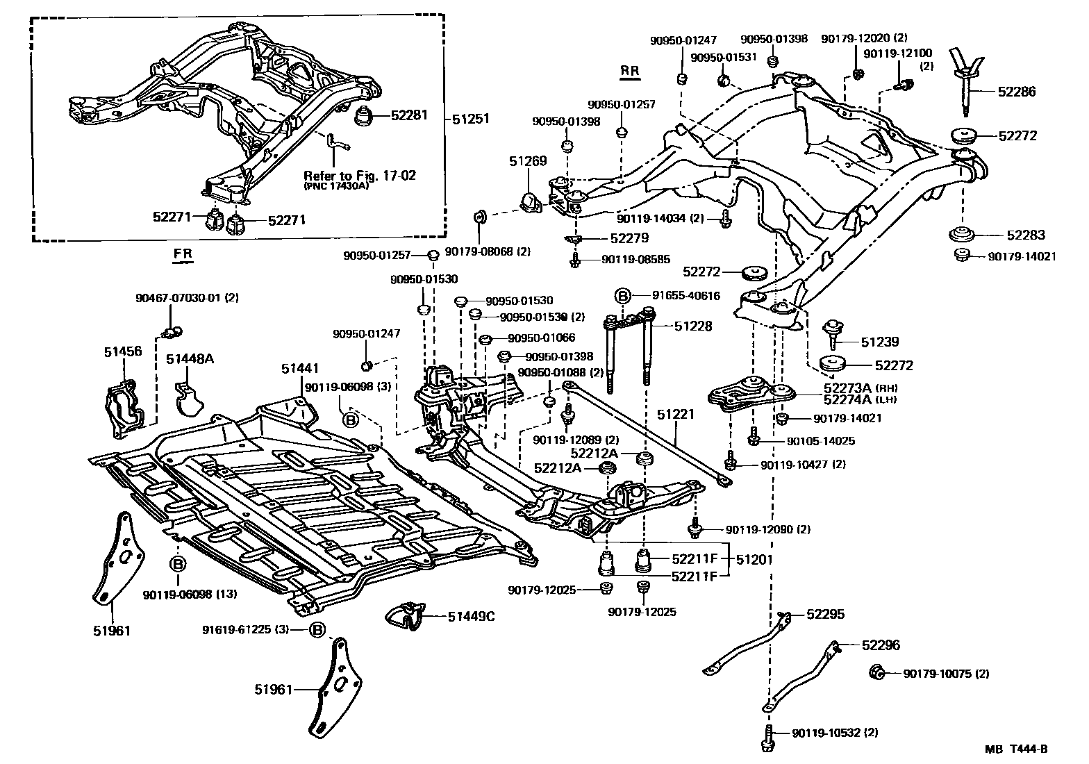 5102 — SUSPENSION CROSSMEMBER & UNDER COVER