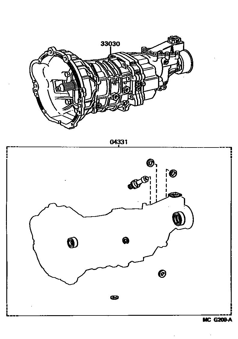 3301 — TRANSAXLE OR TRANSMISSION ASSY & GASKET KIT (MTM)