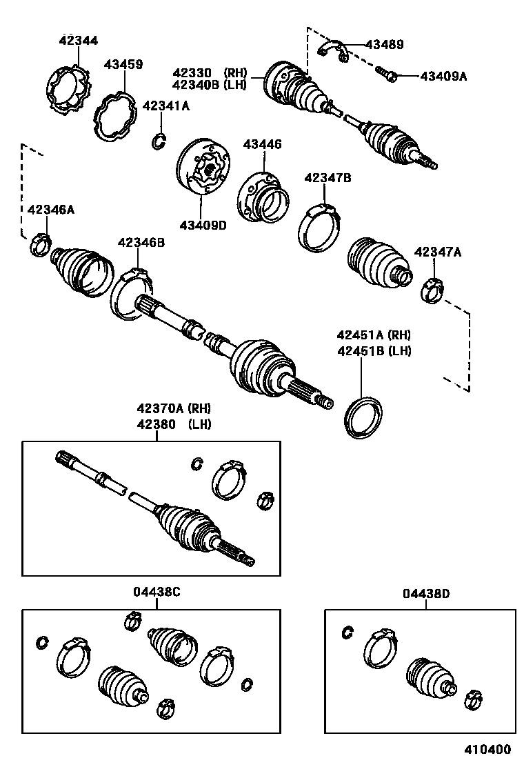 4102 — REAR AXLE SHAFT & HUB