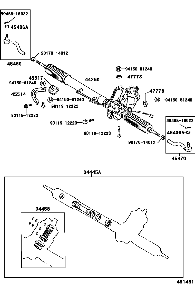 4505 — FRONT STEERING GEAR & LINK