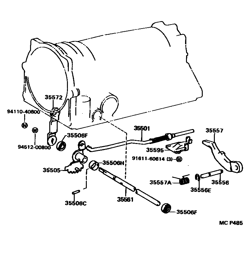 3513 — THROTTLE LINK & VALVE LEVER (ATM)