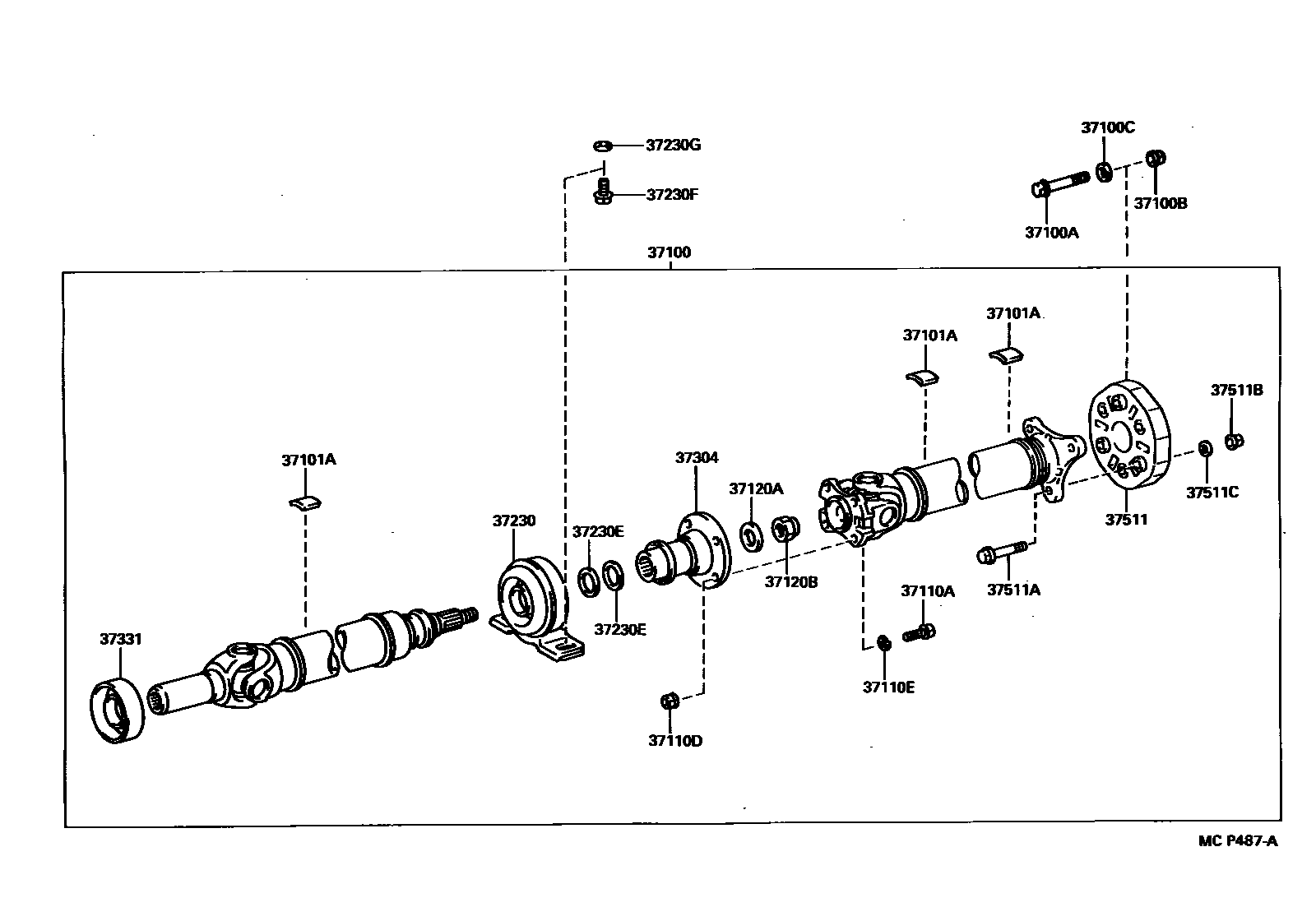 3701 — PROPELLER SHAFT & UNIVERSAL JOINT