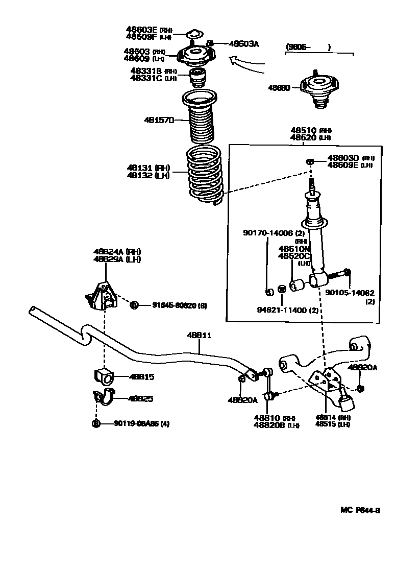 4803 — FRONT SPRING & SHOCK ABSORBER