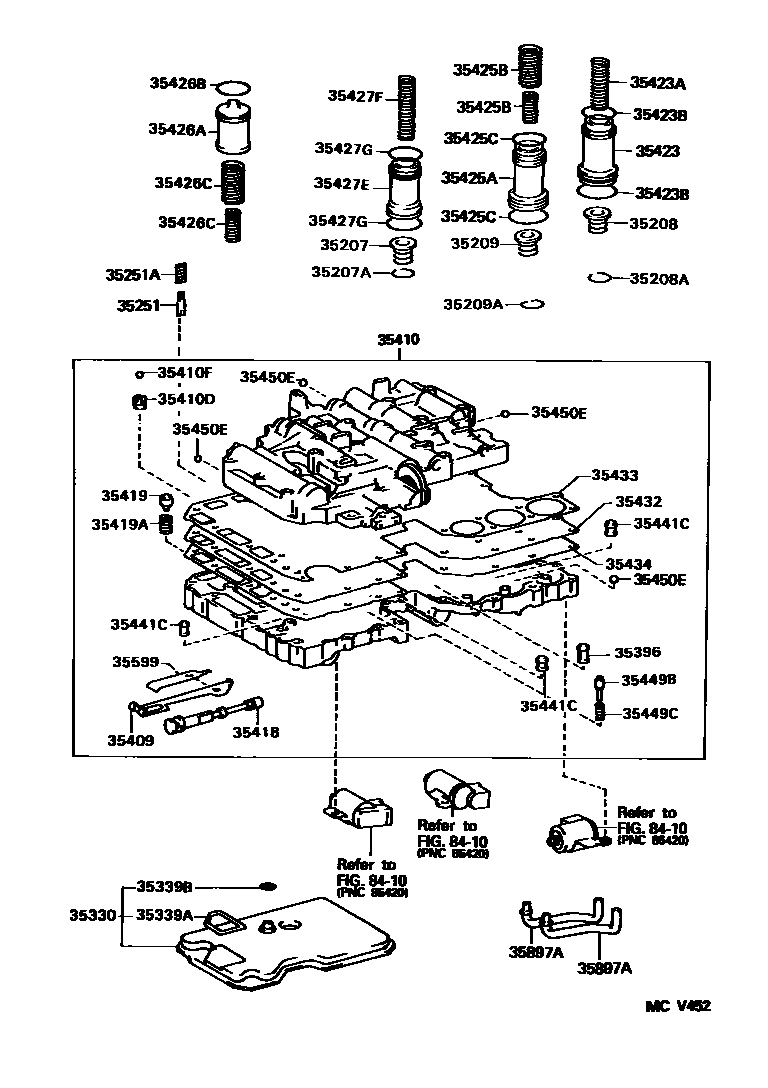 3512 — VALVE BODY & OIL STRAINER (ATM)