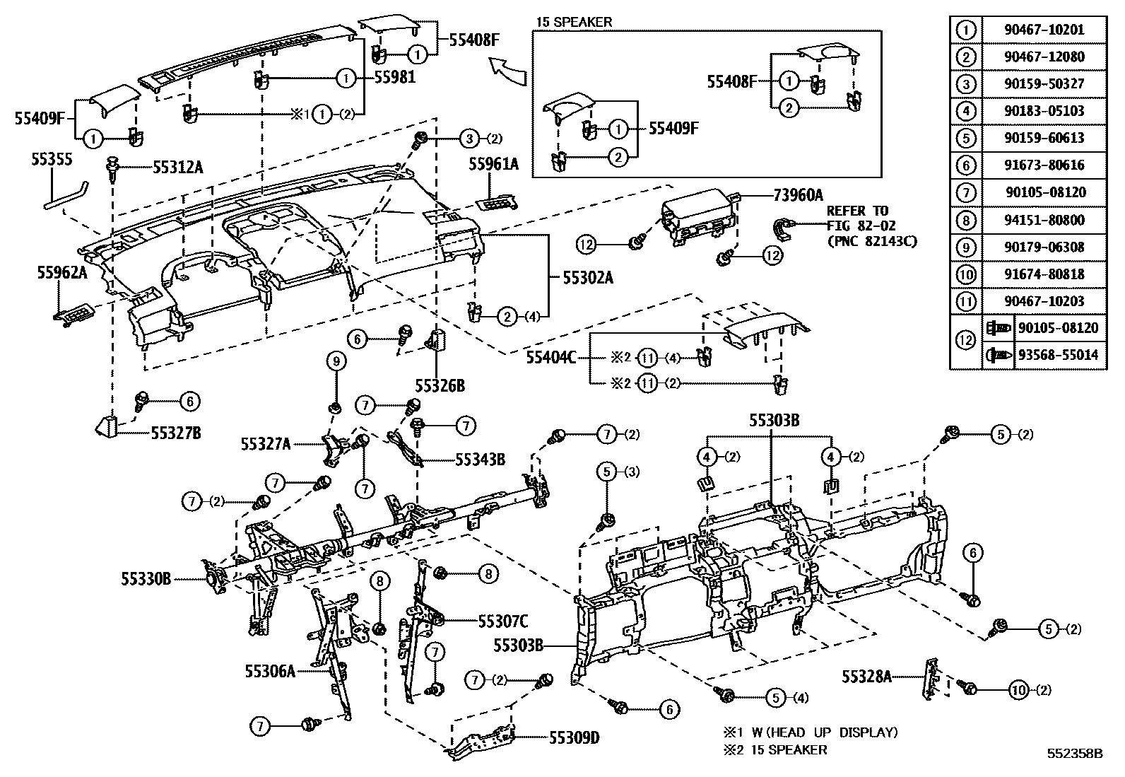 5501 — INSTRUMENT PANEL & GLOVE COMPARTMENT