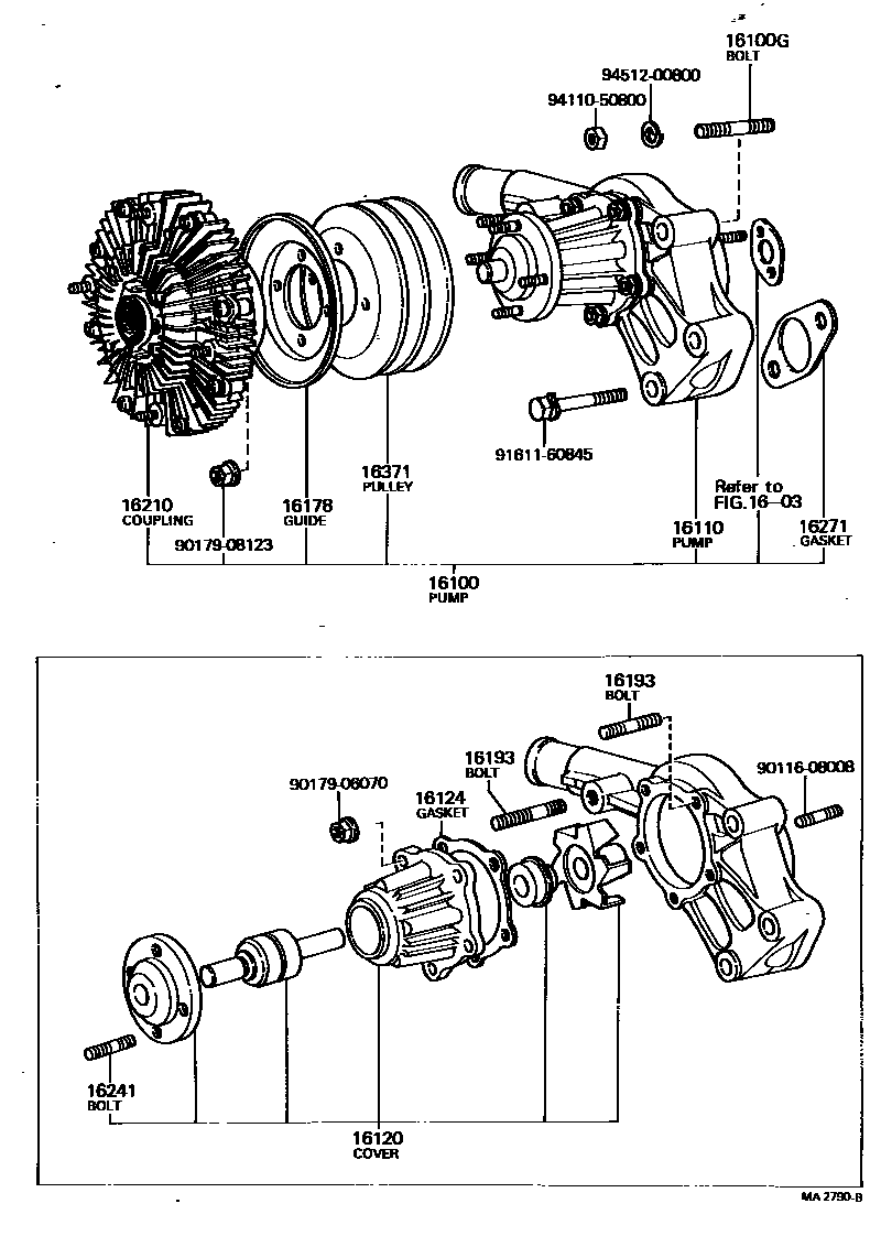 1601 — WATER PUMP