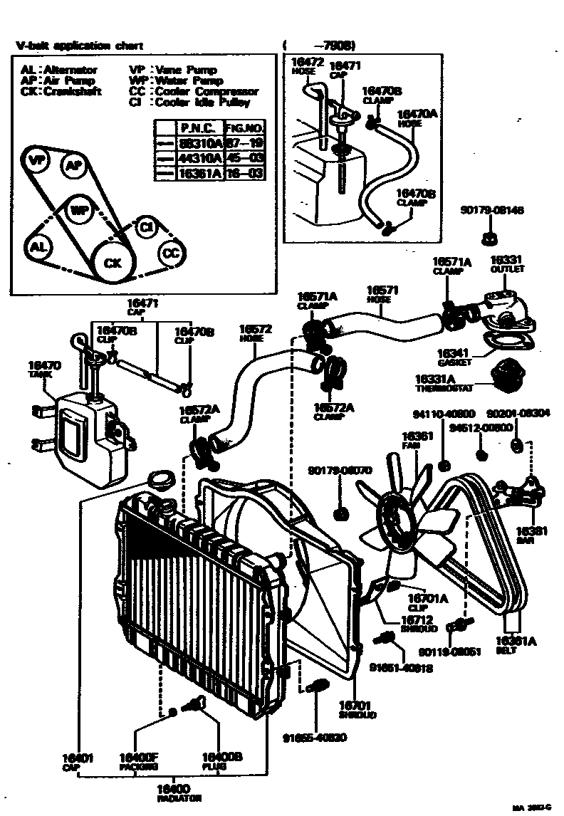 1603 — RADIATOR & WATER OUTLET