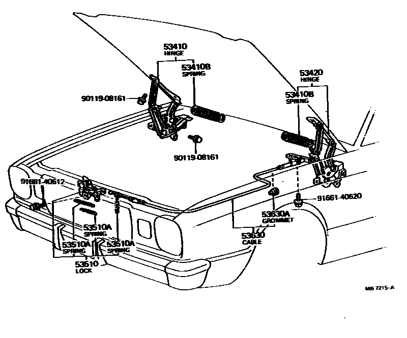 5303 — HOOD LOCK & HINGE