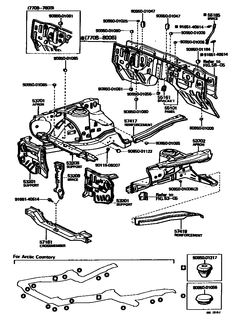 5304 — FRONT FENDER APRON & DASH PANEL