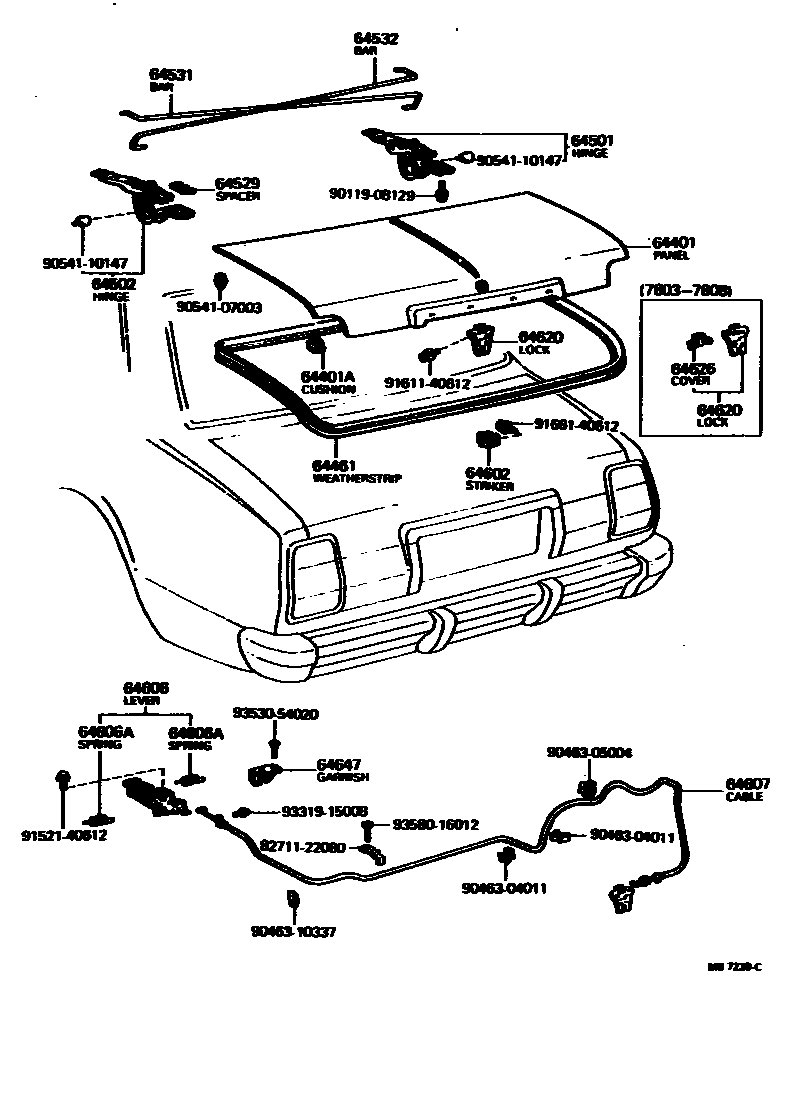 6105 — LUGGAGE COMPARTMENT DOOR & LOCK