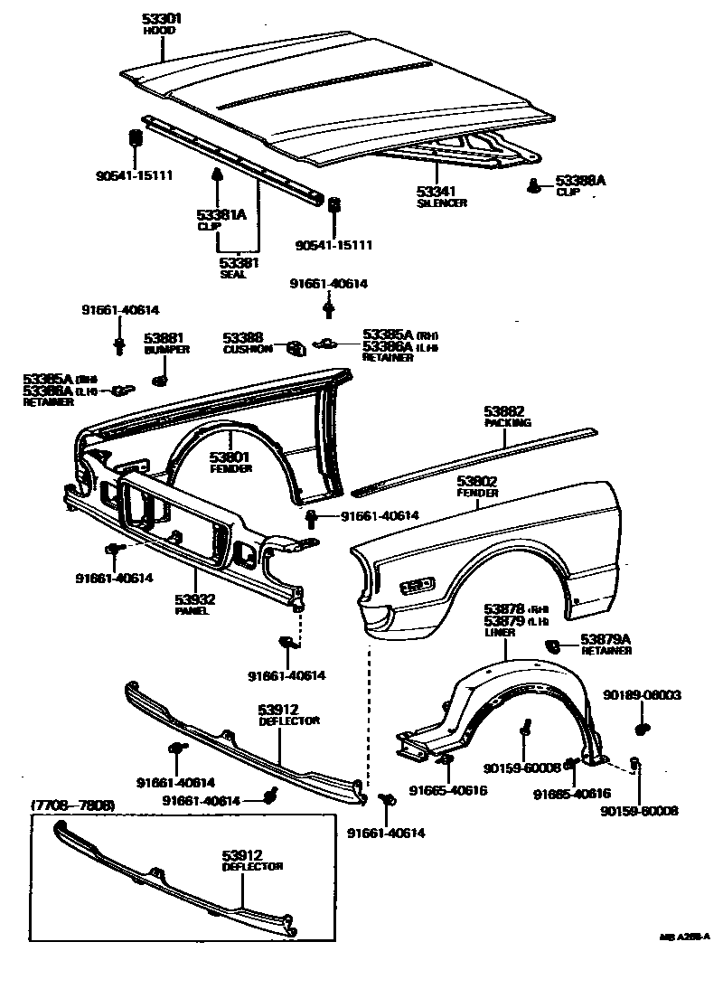 5302 — HOOD & FRONT FENDER