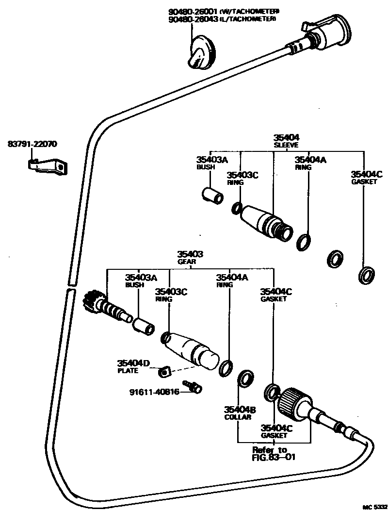 3505 — SPEEDOMETER DRIVEN GEAR (ATM)